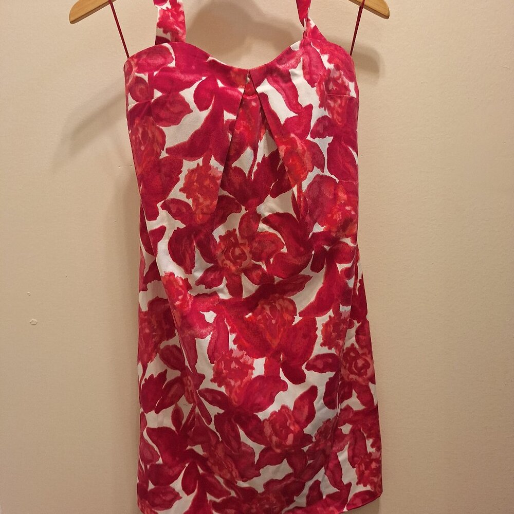 Pink/White Flower Mini Dress